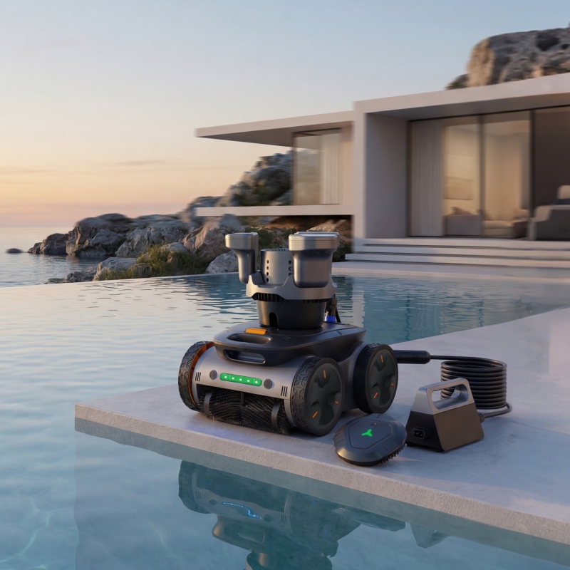 Automatic Pool Cleaner With Large Filter Basket