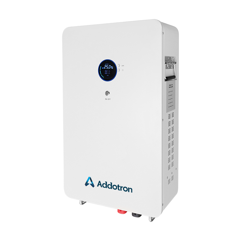 Addotron Wall-Mounted LiFePO4 Battery Scalable Home Energy Storage with 6000+ Cycles