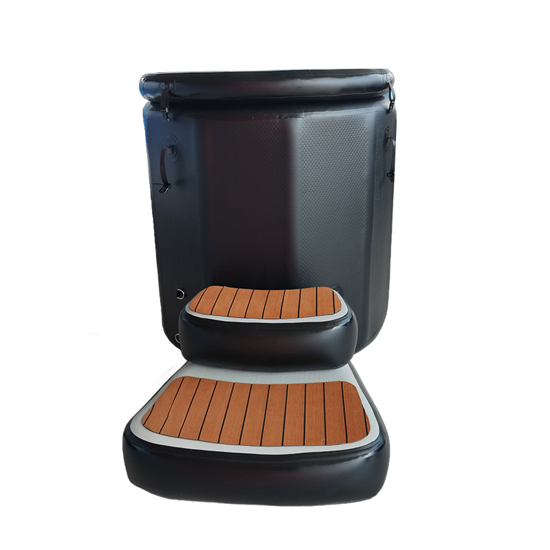 Ice Bathtub-(73x67)x(58x32) Cm -Inflatable Stool