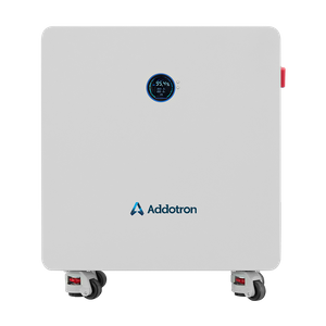 Addotron Wheeled Energy Storage Battery High-Capacity LiFePO4 Energy Hub with Zero-Install Design