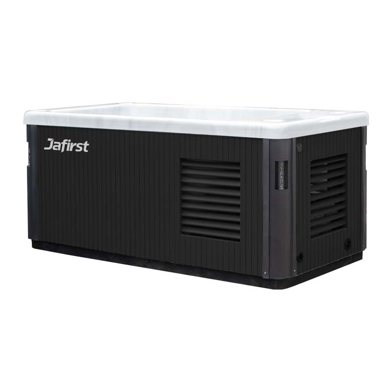 Integrated Ice Bath Chiller with Bath Tub-black