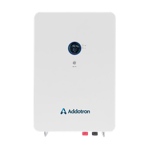 Addotron Wall-Mounted LiFePO4 Battery Scalable Home Energy Storage with 6000+ Cycles