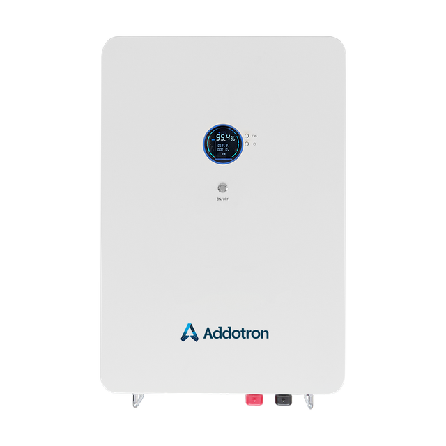 Addotron Wall-Mounted LiFePO4 Battery Scalable Home Energy Storage with 6000+ Cycles