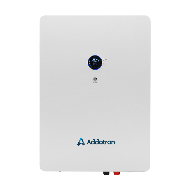 Addotron Wall-Mounted LiFePO4 Battery Scalable Home Energy Storage with 6000+ Cycles