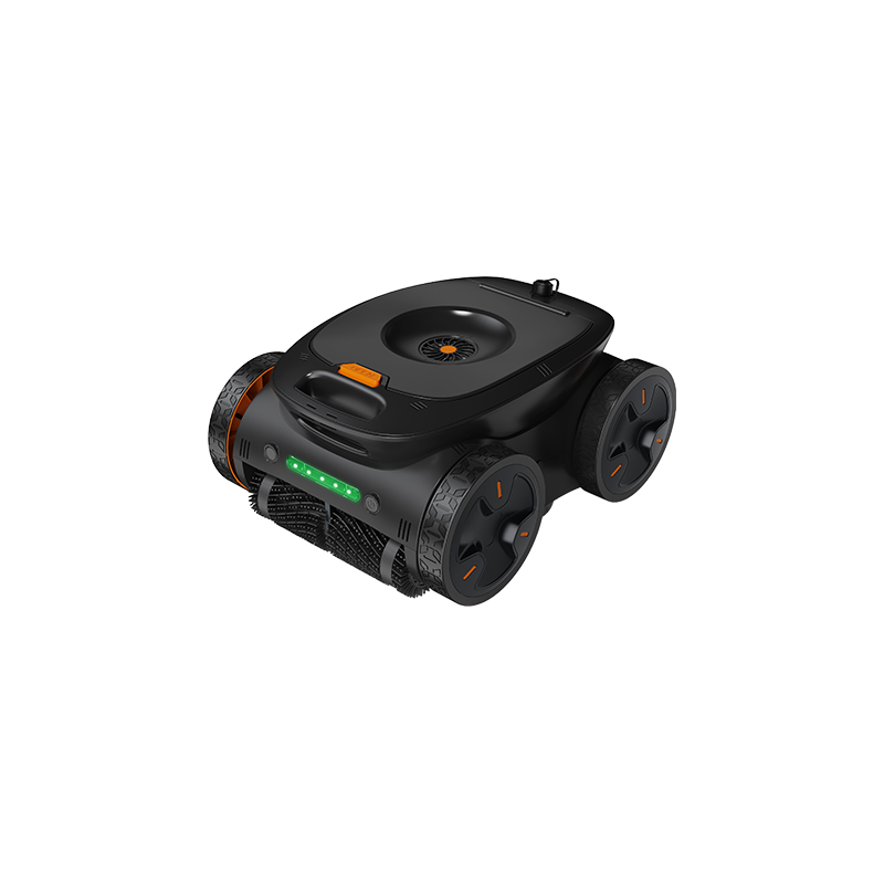 High-suction cordless pool robot for wall climbing
